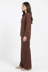 Brown CO-ORD Set for Women (02 Pcs)