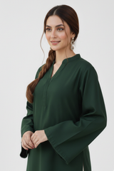 Heart Printed Co-Ord Set (Green)