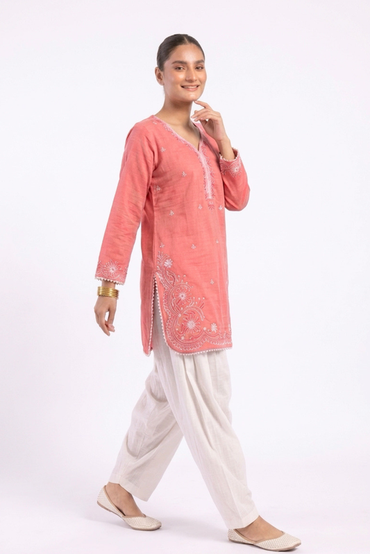 Embroidered Kurti Set 02 Pcs (0002)