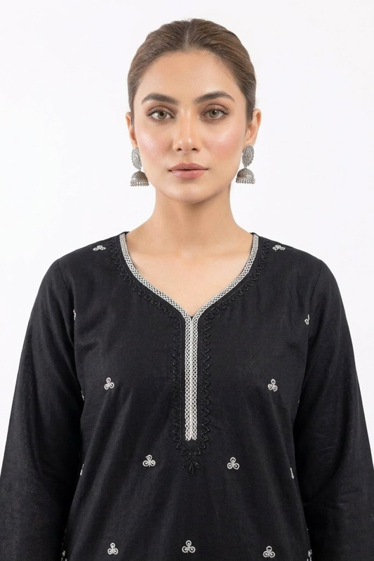Embroidered Kurti Set 02 Pcs (0004)
