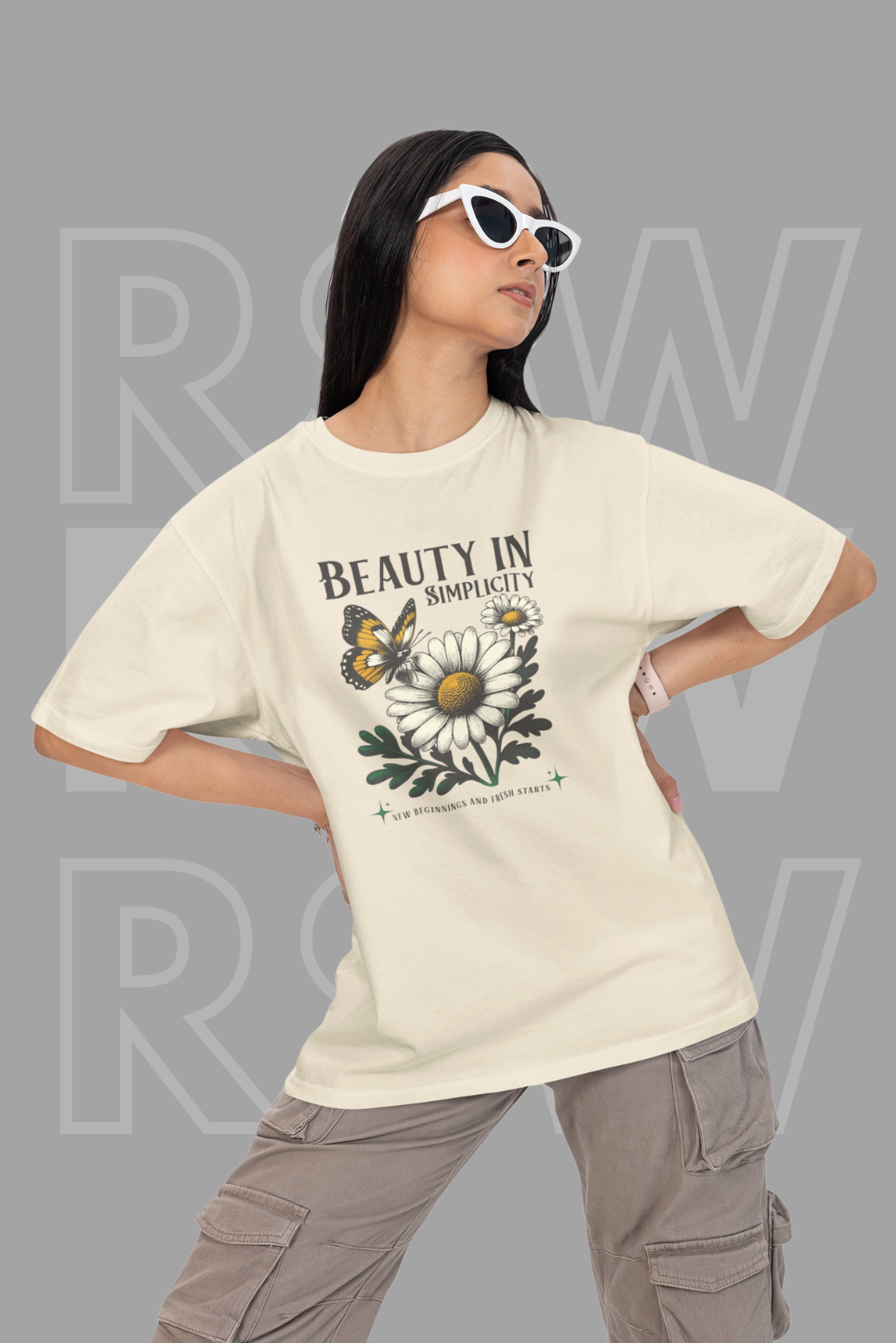 Oversized T Shirt For Women (OS-08)
