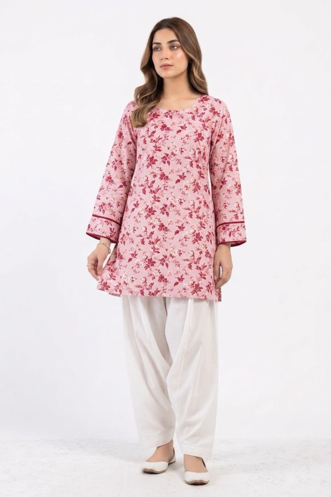 Printed Kurti Set 02 Pcs (0002)