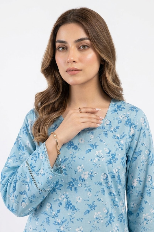 Printed Kurti Set 02 Pcs (0004)