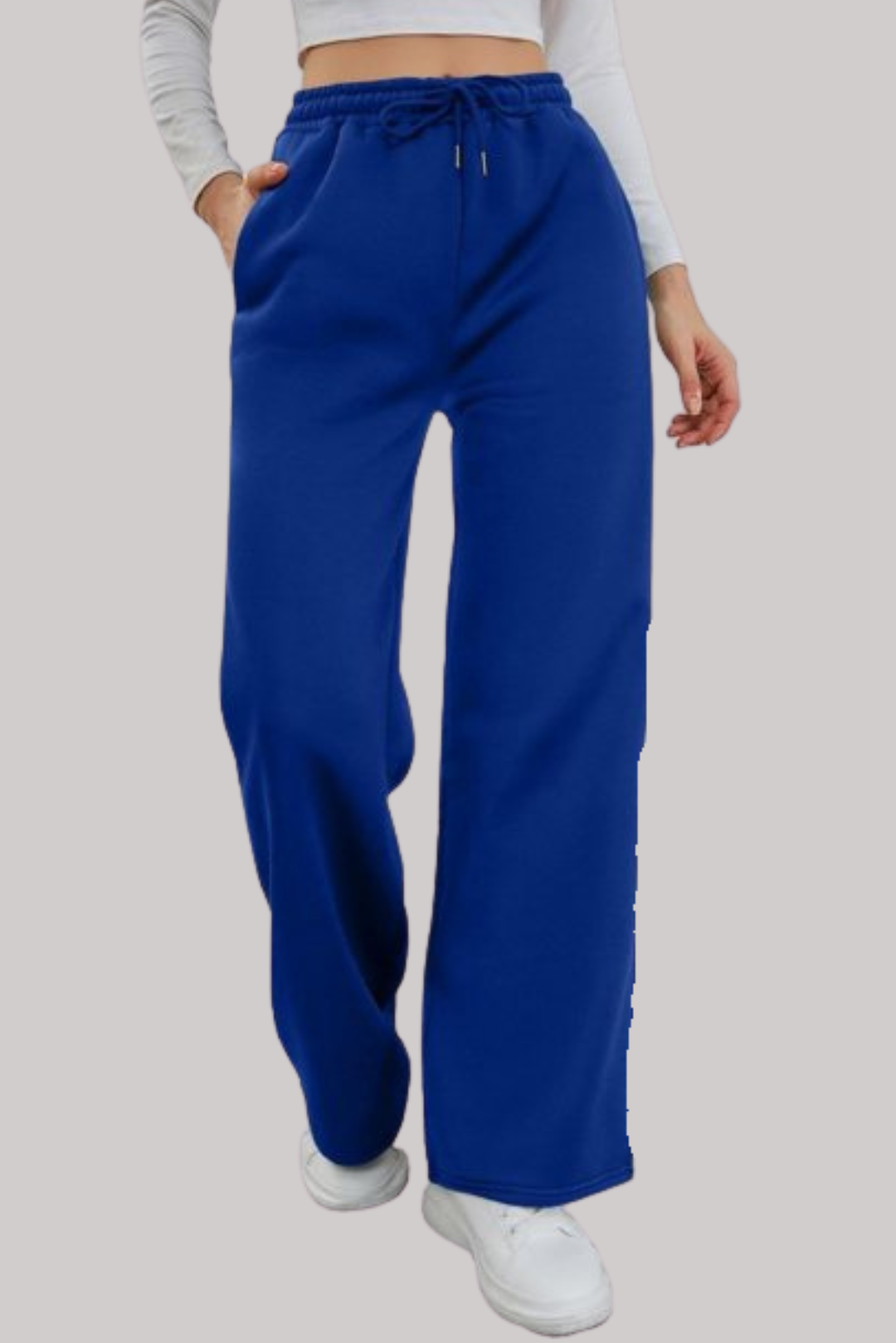 Wide Leg Flapper Trouser (Blue)