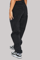 Black Mom Jeans for Women