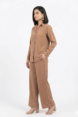 Beige CO-ORD Set for Women (02 Pcs)