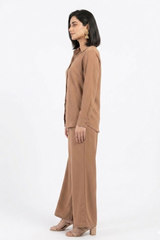 Beige CO-ORD Set for Women (02 Pcs)