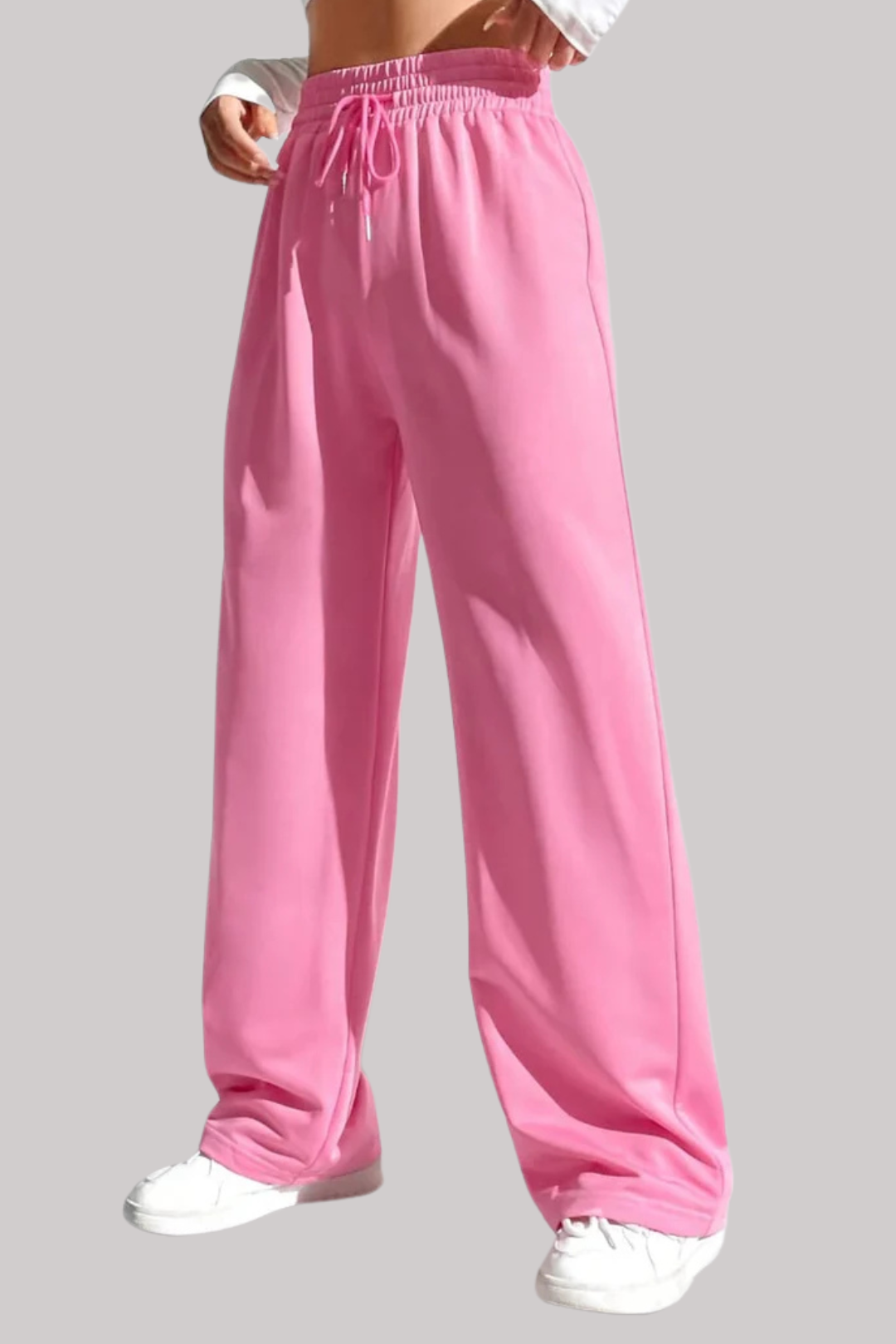 Wide Leg Flapper Trouser (Pink)