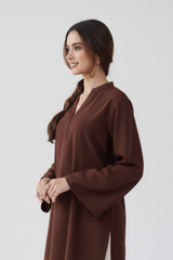 Heart Printed Co-Ord Set (Brown)