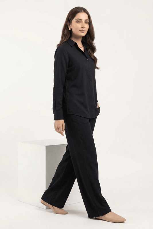 Black CO-ORD Set for Women (02 Pcs)