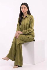 Moss Green CO-ORD Set for Women (02 Pcs)