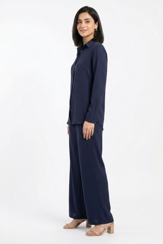 Blue CO-ORD Set for Women (02 Pcs)