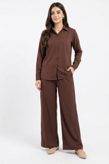 Brown CO-ORD Set for Women (02 Pcs)