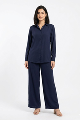 Blue CO-ORD Set for Women (02 Pcs)