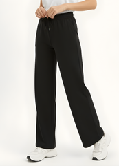 Wide Leg Flapper Trouser (Black)