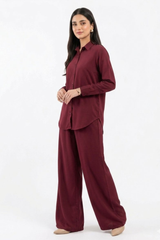 Maroon CO-ORD Set for Women 