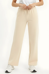 Wide Leg Flapper Trouser (Beige)